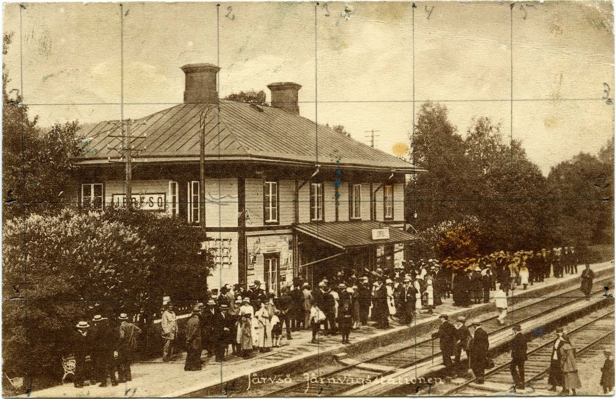 Vykort Järvsö järnvägsstation