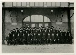 Personalen vid Krylbo station.