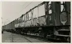 Krylbokatastrofen. Utbränd personvagn. SJ Co 1238.