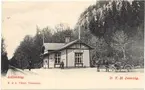 Vykort föreställande Lilleskog station.