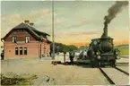 Munkedal station. 
Statens järnvägar, SJ lok Hc 704 
med axelföljd: 1c2.
