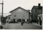 Flyttning av gamla stinsbostaden i Nässjö till Hembygdsparken 1957.