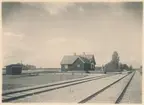 Rågsvedens station och lastplats, vid statsbanan Malung - Vansbro. Den 16 september 1934.