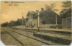Säter Järnvägsstation  år 1900.