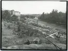 Byggarbete för viadukt.