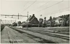 Vykort över Vagnhärad Station.