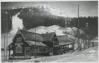 Yvkort över Nedre Bergbanestationen i Åre med omgivningar.