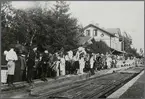 Världspostkongressen i Åre.
Hotelldirektör Terre Moreus ordnar mottagning på stationen
Världspostkongressen i Stockholm öppnades av Kung Gustav V den 4:e juli 1924 och avslutades 28 augusti samma år