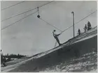 Skidlinbanan i Åre. Släpliften invigd 1940.