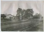 Älvsjö stationshus före ombyggnaden 1917.