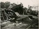 Tågolycka vid Örebro 1940.