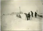 Snöskottning i Stångby år 1926.