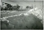 Snöstorm lamslår Skåne 1942.