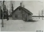 Schaktmästarebostad. Provisoriska byggnader under Inlandsbanans byggnadstid.
