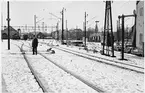 Bangården vid Karlstad Östra station.