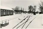 Bangården i Åkers Styckebruk. Statens Järnvägar, SJ Z.