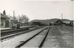 Bangården vid Lörstrand station.