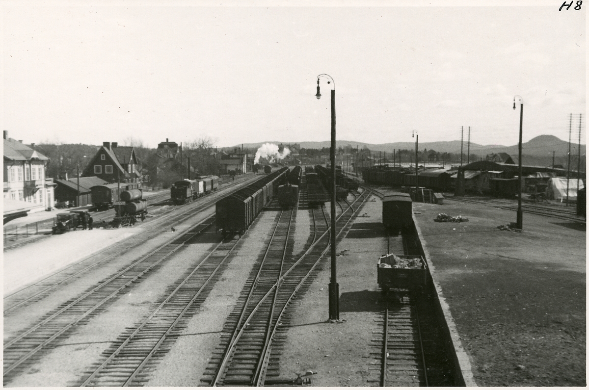 Bangården vid Ljusdal station.