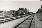 Bangården vid Tallåsen station.