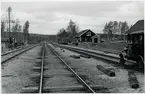 Vy över Nyhem station på linjen mellan Bräcke och Ragunda.