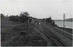 Vy över Håsjö bangård på linjen mellan Bräcke och Ragunda.