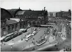 Frankfurt (Main) stationshus från gatusidan.