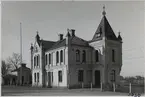 Stationshuset i Harplinge mars 1939.