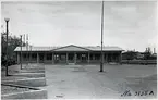 Hudiksvalls busstation under uppförande.