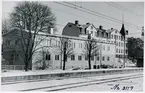 Det nybyggda överliggningshuset vid Nässjö station.