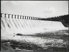 Porjus kraftverk i Stora Luleälv under byggnation. Stora skibordet.