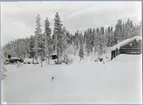 Provisoriska bostäder i Porjus december 1910.