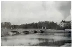 Järnvägsbron över Helgeå på linjen mellan Kristianstad C och Långebro.