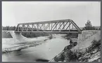 Järnvägsbron över Moälven på linjen mellan Moliden och Örnsköldsvik.