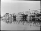Järnvägsbron över Stångån vid Linköping.