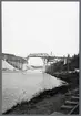 Södertälje klaffbron under byggnad år 1919.