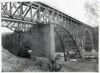 Järnvägsbroar över Ångermanälven vid Forsmo på linjen mellan Långsele och Mellansel.