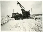 Havererad amerikansk snöplog, på sträckan mellan Viderup  och Gårdstånga.