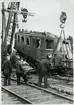 Statens Järnvägar, SJ D 539 lyfts efter olyckan i Pålsboda 1951.