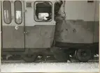 Rälsbuss Statens Järnvägar, SJ YCo6 834 efter olyckan på Koskivaara station 1955.