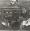 Skador i underredet på A-vagnen efter olycka vid hållplatsen Arket 1951.
