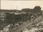 Statens Järnvägar, SJ B 1035 och  SJ A 1016 har kolliderat på stationen i Malmslätt.