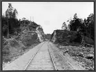 Skärning vid St. Kattnäs vid 13,8 kilometer mellan Norrvrå och Vagnhärad. Statsbanan Järna - Norrköping.