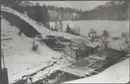 Bankfyllnad mars 1922 vid Gladabäcken, Gladaberg.