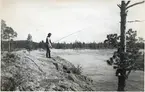 Fiske vid Långsjön.