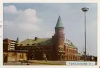 Trelleborg station. Lund - Trelleborgs Järnväg, LTJ. Stationen byggdes 1898 och trafiken upphörde 1970. Blev k-märkt 1986. Banan elektrifierades 1933.