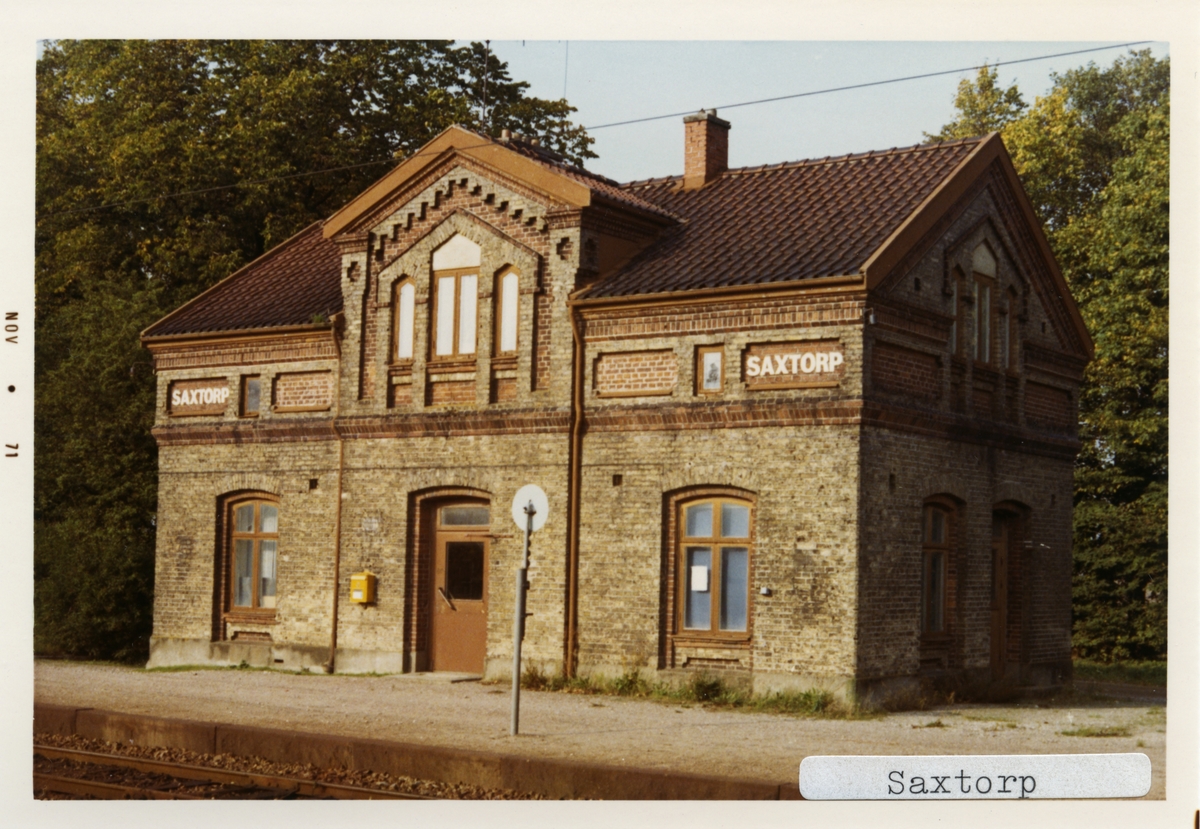 Saxtorp station.