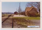 Stationen öppnad 1900 med stationshus.Hållplats anlagd 1901. En- och enhalvvånings stationshus i tegel. Stationshuset finns kvar i privat ägo och Kallas för 