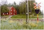 Hållplatsen anlades 1920.Stationen kvar, men banan omlagd 1993 - 1994.