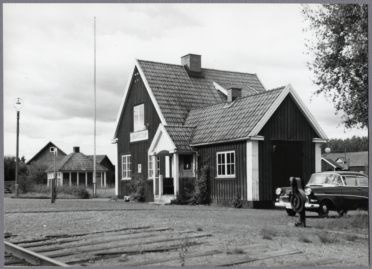 Ubbaredsby hållplats. Nedläggning av bandelen Ulricehamn - Jönköping den 1 september 1960.