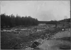 Vy över Västerdalälven vid kilometer 57 på linjen mellan Mockfjärd och Osängsholn.